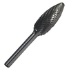 Drill America 1/4"x5/8" Flame Carbide Burr 1/4 Shank DULSH1